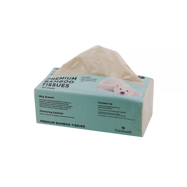 Cloversoft Facial Tissues 3 Ply 3000px Side