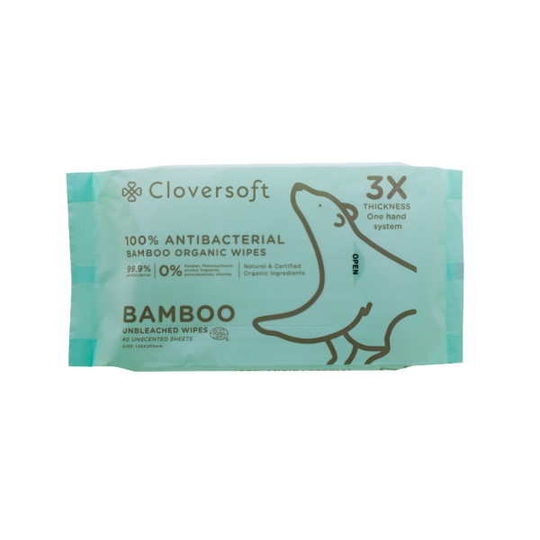 Unbleached Antibacterial Wipes 40 Sheets 1 Gift