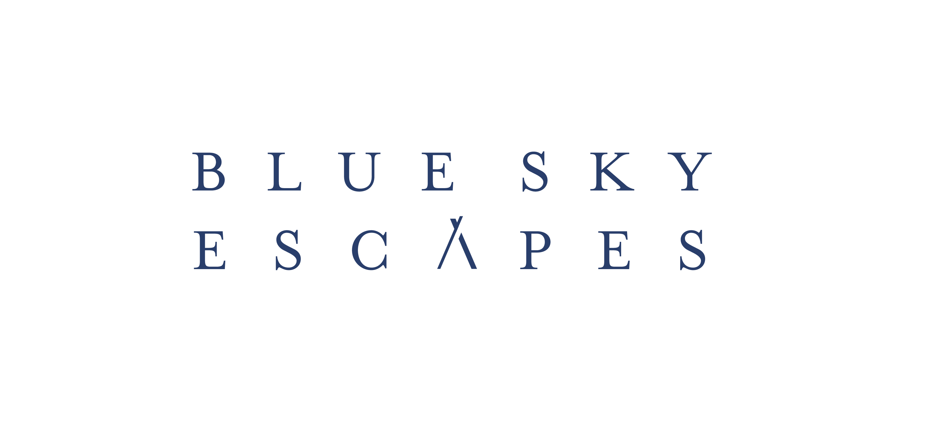 Blue Sky Escapes Logo Blue