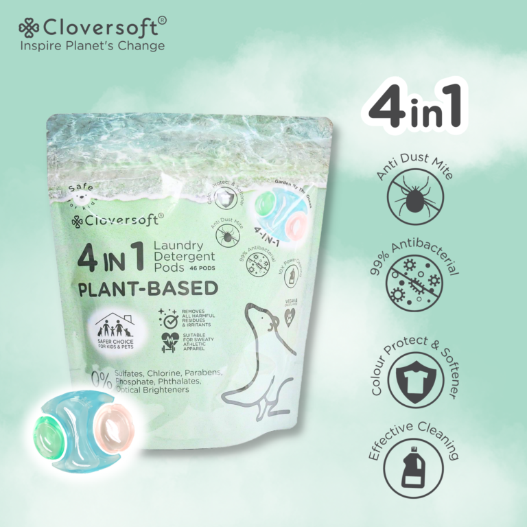[1 Pack] Cloversoft Plant-Based 4 in 1 Anti Dust Mite Premium Laundry ...
