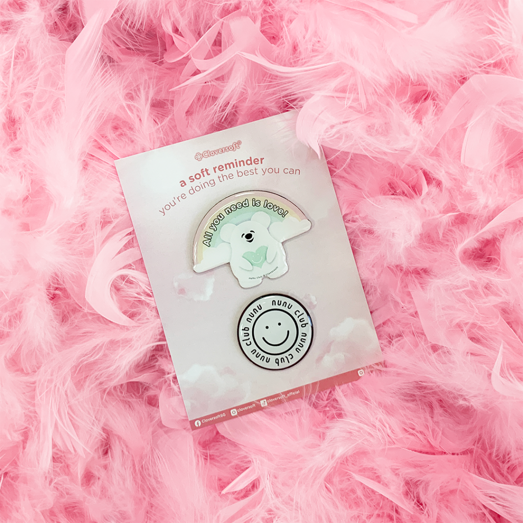 [Cloversoft x nunu club] Tissue Paper Holder & Pins Set - Cloversoft & Co.
