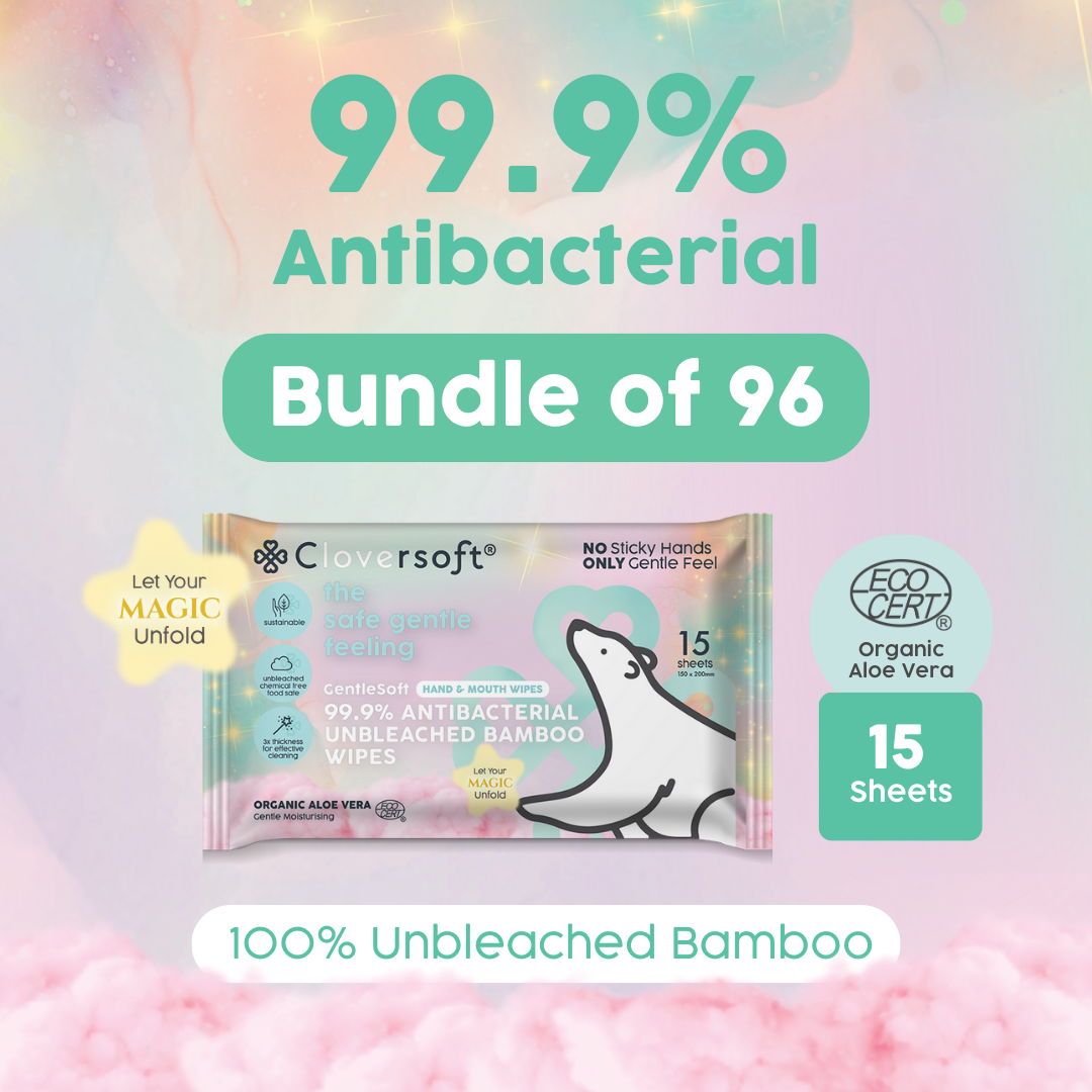 [96 Packs] Cloversoft Plant-Based Unbleached Bamboo Organic ...