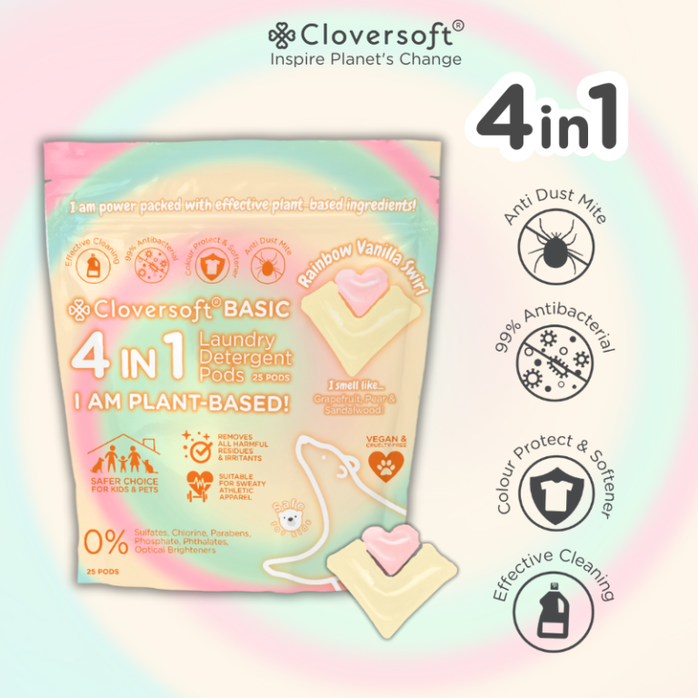 [25 Packs] Cloversoft Plant-Based 4 In 1 Anti Dust Mite Basic Laundry ...