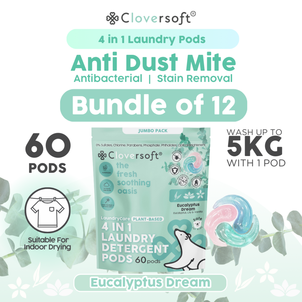 [12 Packs] Cloversoft Plant-Based 4 In 1 Anti Dust Mite Deluxe Plus+ ...